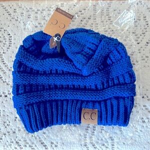 C.C Exclusives Beanie Hat OS, Royal Blue NWT